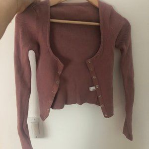 crop top pink uniform size